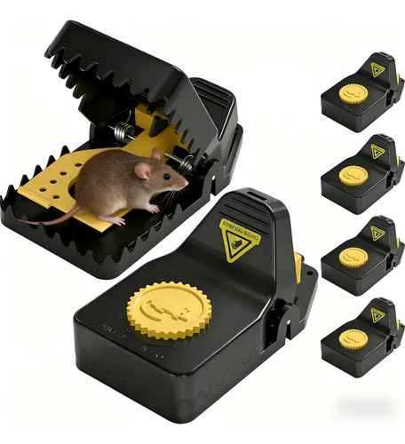 Trampa Para Ratas Grandes Y Ratones Reforzada Exterior X6