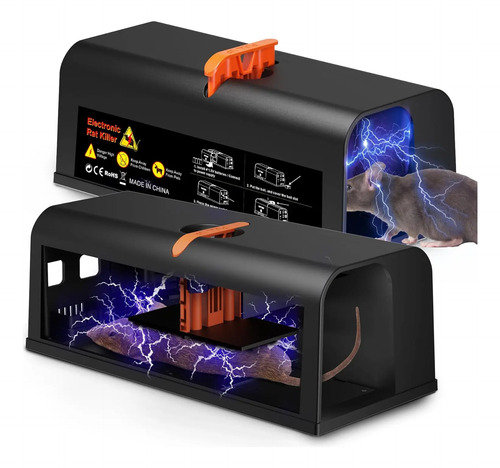 Trampa Para Ratas Eléctrica Sin Veneno Reutilizable Mejorada