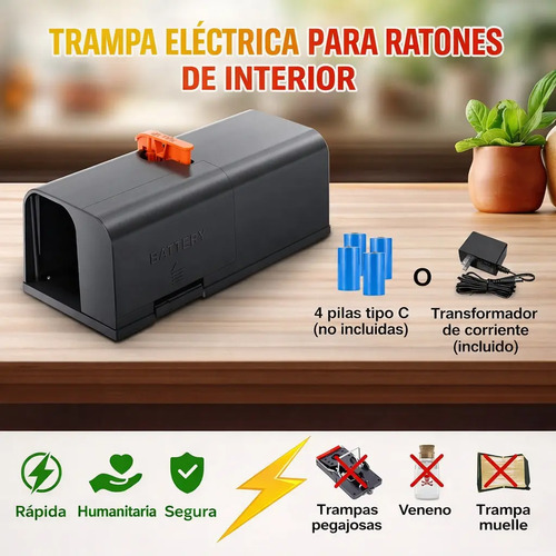 Trampa Para Ratas Eléctrica Sin Veneno Reutilizable Mejorada miniatura 5