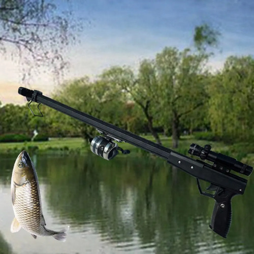 Arpón De Pesca Deportiva Con Carrete Mira Láser Y Flechas