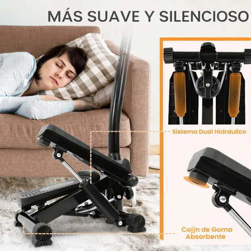 Mini Stepper Elíptico Con Manillar Y Contador Digital Cardio miniatura 6