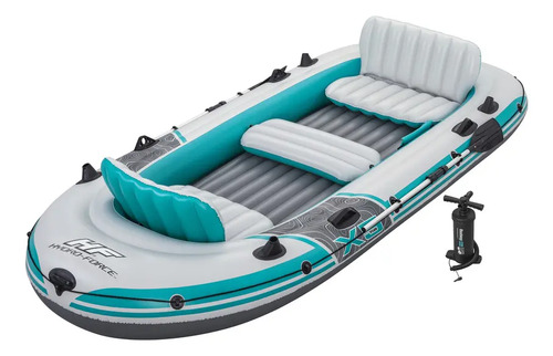 Bote Inflable 5 Personas Tipo Gomón + Remo Inflador Chalecos
