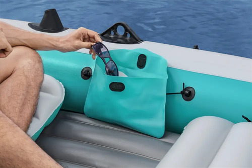 Bote Inflable 5 Personas Tipo Gomón + Remo Inflador Chalecos miniatura 5