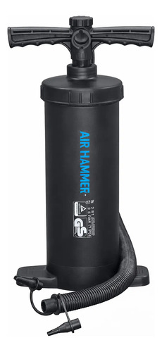 Bomba de aire manual AIR HAMMER con asa de palanca y tubo flexible para inflar botes y productos acuáticos