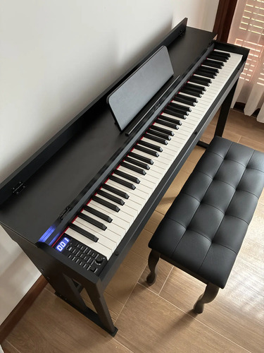 Piano Digital 88 Teclas Con Banco Pedales Y Auriculares miniatura 2