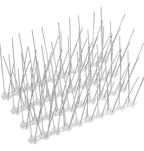 Ahuyenta Palomas Pajaros Pinchos De Acero Base Pvc 5 Metros