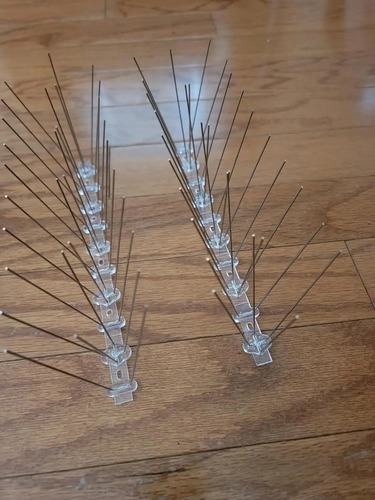 Ahuyenta Palomas Pajaros Pinchos De Acero Base Pvc 5 Metros miniatura 3