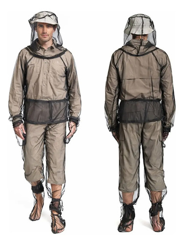 Traje Ropa Antimosquitos Adulto Outdoor Pesca Camping Jardin