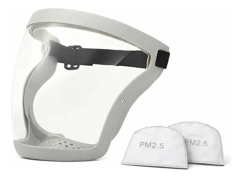 Máscara Facial Anti Polvo Y Salpicaduras + 2 Filtros Pm2.5 L