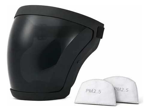 Máscara Facial Anti Polvo Agua Polarizada + 2 Filtros Pm2.5 L