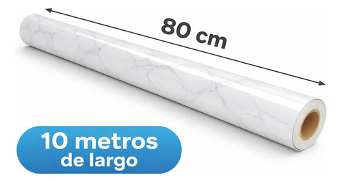 Papel Adhesivo Marmol Ancho Y Resistente Al Calor 80cmx10m Mármol miniatura 2