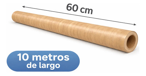Papel Autoadhesivo Madera Texturado Resistente Al Calor 10m Madera Media miniatura 2