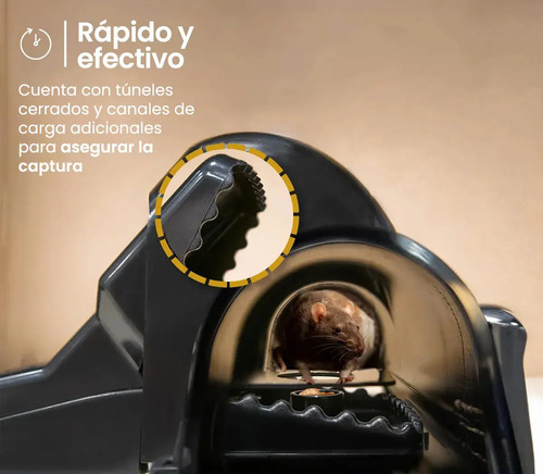 Pack Trampa Para Ratas Y Ratones Doble Entrada Reforzada X3 miniatura 2