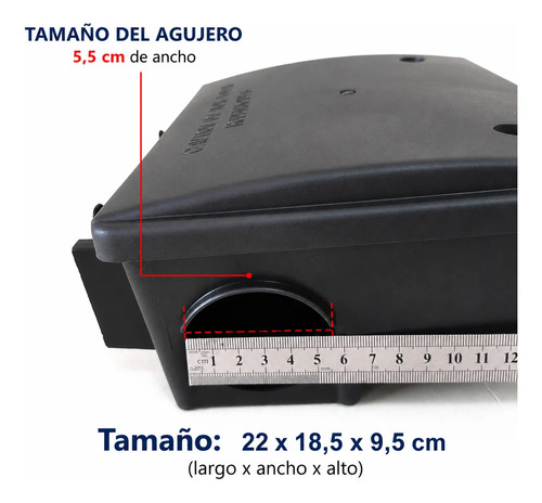 Caja Cebadera Portacebo Para Ratas Y Ratones Con Llave miniatura 3