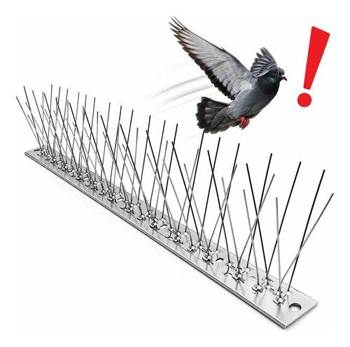 Pinchos Ahuyenta Palomas Espanta Pájaros Púas Acero X10m
