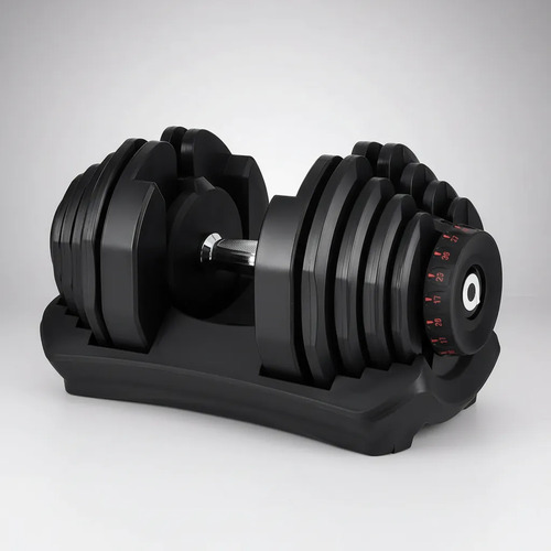 Mancuerna Ajustable 5 A 40 Kg Con Base Fitness Hogar Gym