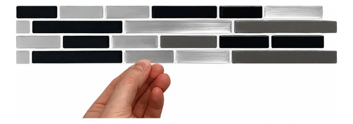 Placa Autoadhesiva Mosaico 3d Guarda Pared Impermeable 8ud