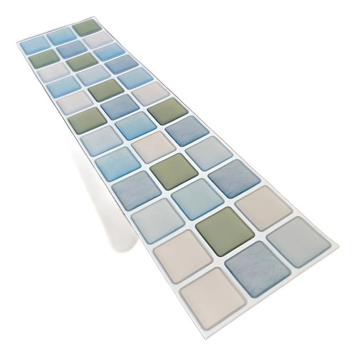 Placa Autoadhesiva Mosaico 3d Guarda Pared Impermeable 6ud miniatura 3