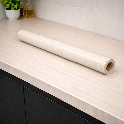 Papel Autoadhesivo Madera Ancho Resistente Al Calor 120cmx3m Madera Clara miniatura 3