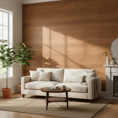 Papel Autoadhesivo Madera 90cm*10m Impermeable Pared Muebles Madera miniatura 2