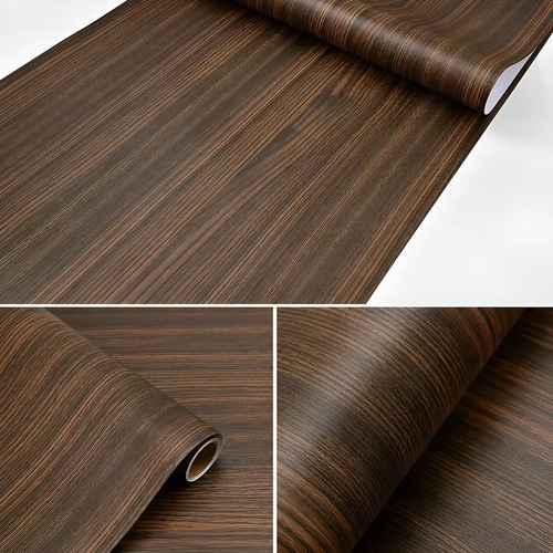 Papel Autoadhesivo Madera 90cm*10m Impermeable Pared Muebles Madera