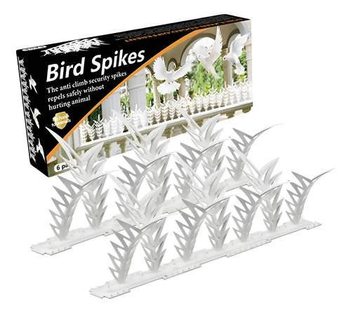 Pinchos Espanta Pájaros Palomas Blancos Estéticos X6