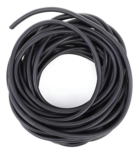 Goma negra gruesa enrollada en espiral para honda o resortera