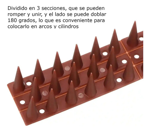 Pinchos Ahuyenta Palomas Espanta Aves X6 Unid + Pegamento miniatura 5