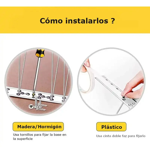 Púas Ahuyenta Palomas Aves Pinchos De Acero Inoxidable X10 miniatura 4