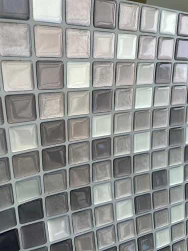 Azulejo Autoadhesivo 3d Mosaico Para Baño Cocina Pared miniatura 3