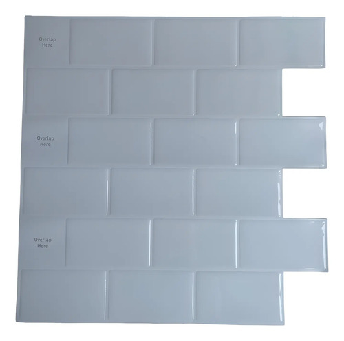 Azulejo Autoadhesivo Subway 3d Para Cocina Baño 30.5x30.5