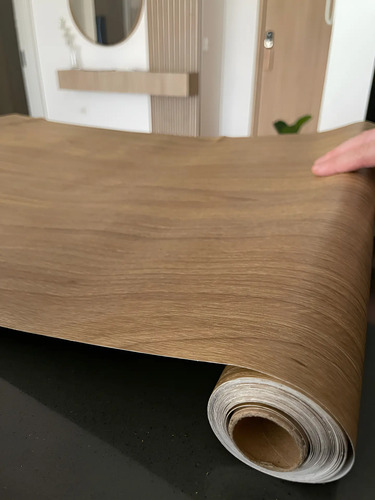 Papel Adhesivo Madera Con Textura Resistente Al Calor 5m - imagen 1