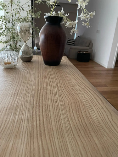Papel Autoadhesivo Madera Con Textura Resistente Al Calor 5m Marrón Claro miniatura 3
