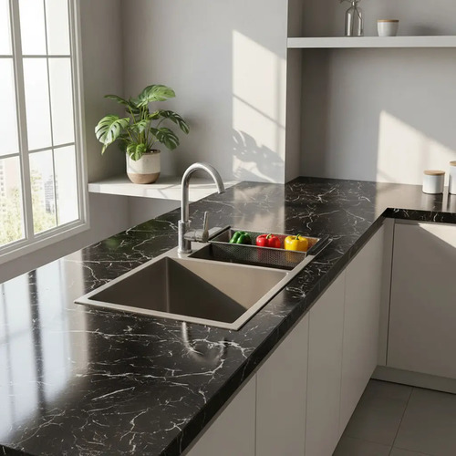 Papel Adhesivo Marmol Impermeable Y Resistente Al Calor 2mts