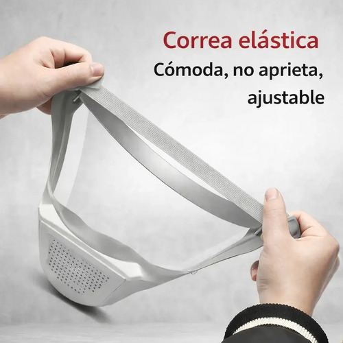Máscara Antipolvo Salpicaduras Para Trabajo Taller Seguridad Universal miniatura 3