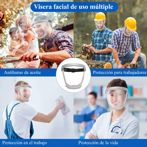 Máscara Antipolvo Salpicaduras Para Trabajo Taller Seguridad Universal miniatura 4