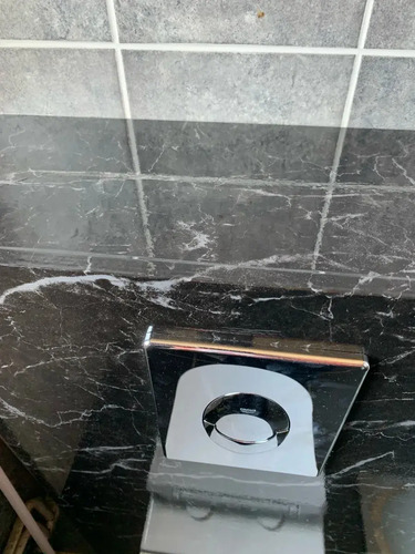 Papel Marmol Resistente Al Calor Impermeable Cocina Baño 10m Negro Símil Mármol miniatura 4