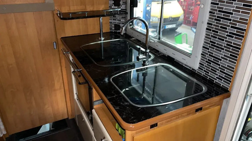 Papel Marmol Resistente Al Calor Impermeable Cocina Baño 10m Negro Símil Mármol miniatura 9