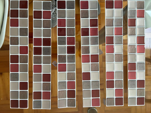 Guarda Azulejo Autoadhesivo 3d Para Baño Cocina Pared 6ud miniatura 4