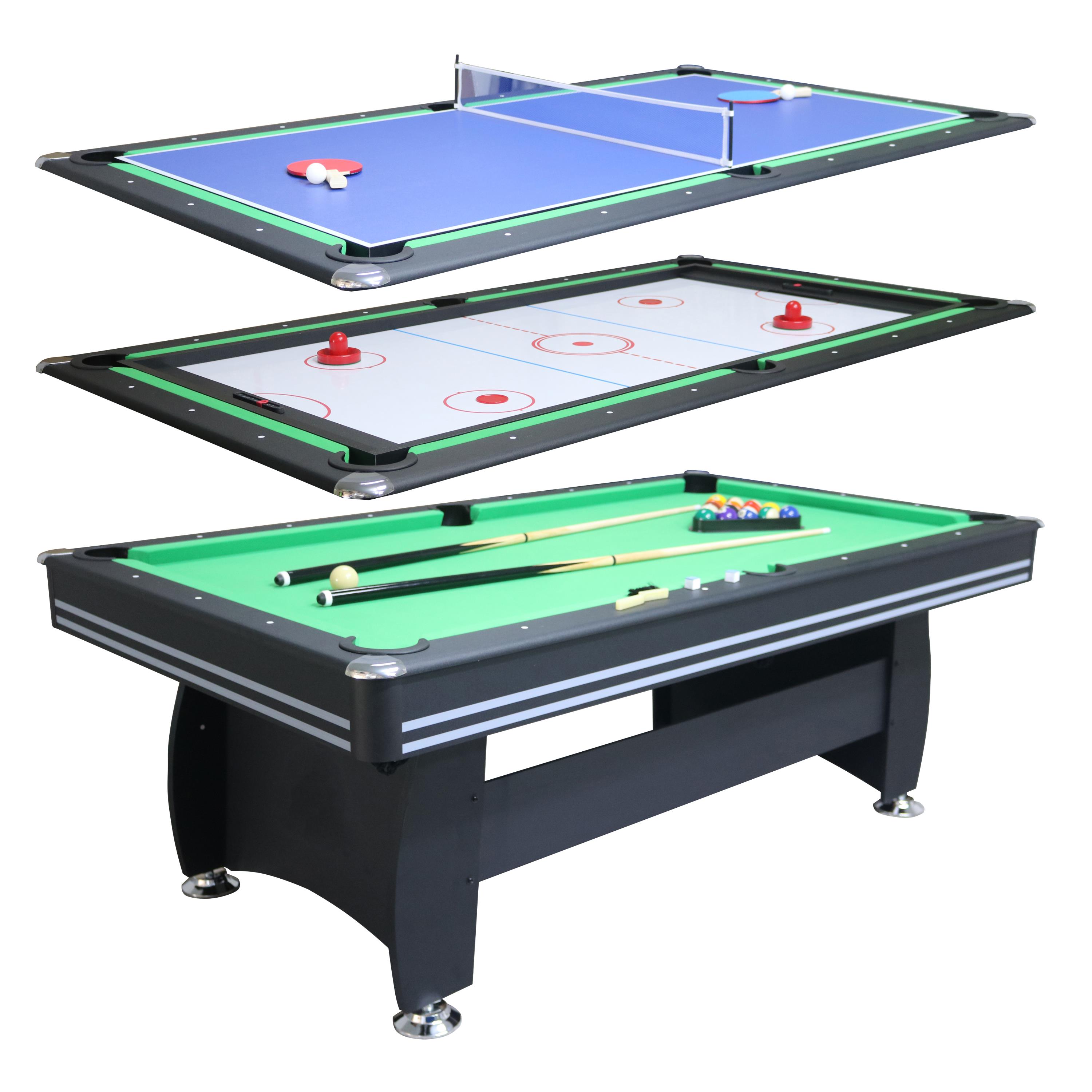 Mesa De Pool Billar + Ping Pong + Tejo 3 En 1 Multijuegos